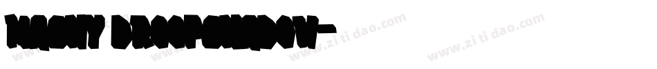 mashy DroopShadow字体转换